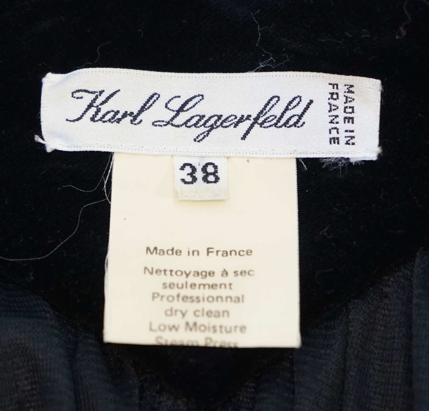 A Karl Lagerfeld black evening dress, size EU 38